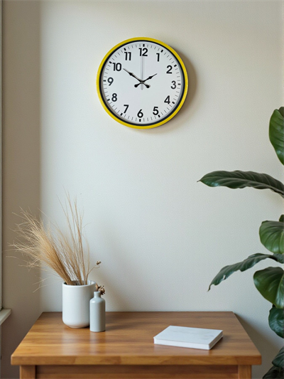 36 Cm Standart Sarı Duvar Saati