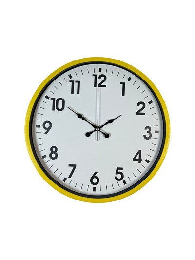 36 Cm Standart Sarı Duvar Saati
