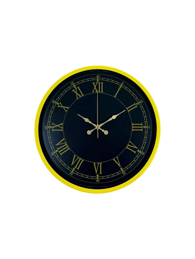 36 Cm Standart Sarı Duvar Saati