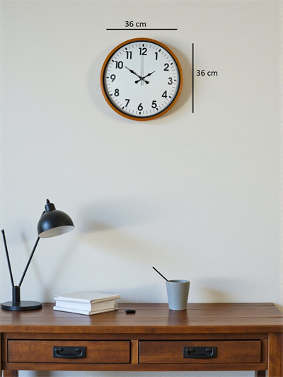 36 Cm Standart Turuncu Duvar Saati