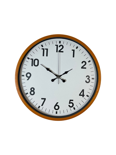 36 Cm Standart Turuncu Duvar Saati