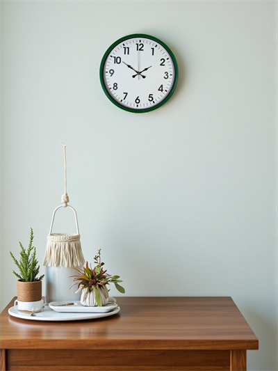 36 Cm Standart Yeşil Duvar Saati