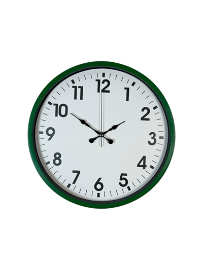 36 Cm Standart Yeşil Duvar Saati