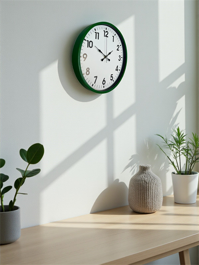 36 Cm Standart Yeşil Duvar Saati