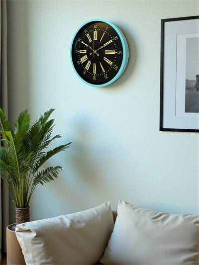 36 Cm Turkuaz Dekoratif Duvar Saati