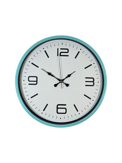 36 Cm Turkuaz Dekoratif Duvar Saati