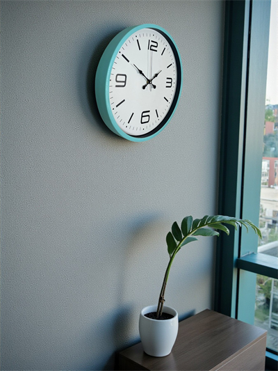 36 Cm Turkuaz Dekoratif Duvar Saati