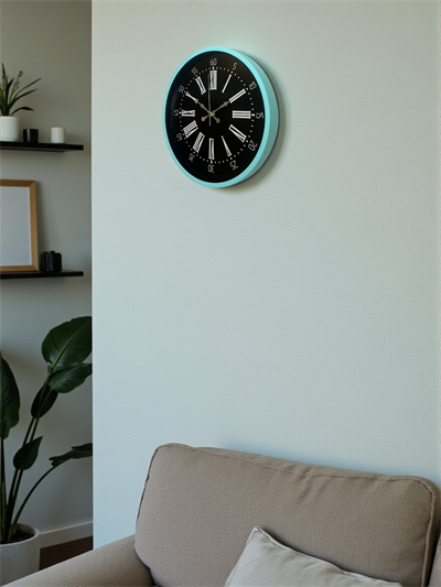36 Cm Turkuaz Dekoratif Duvar Saati