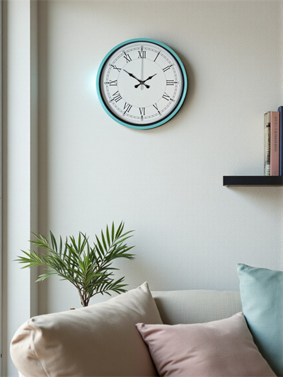 36 Cm Turkuaz Dekoratif Duvar Saati