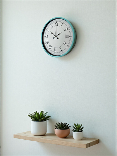 36 Cm Turkuaz Dekoratif Duvar Saati