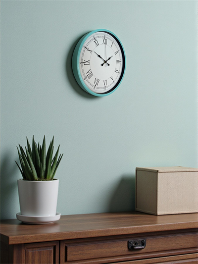 36 Cm Turkuaz Dekoratif Duvar Saati