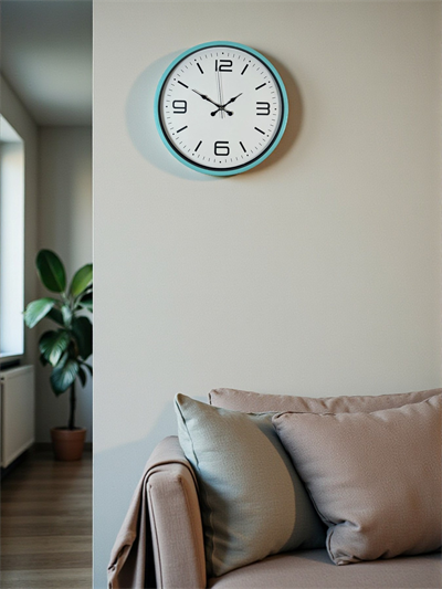 36 Cm Turkuaz Dekoratif Duvar Saati