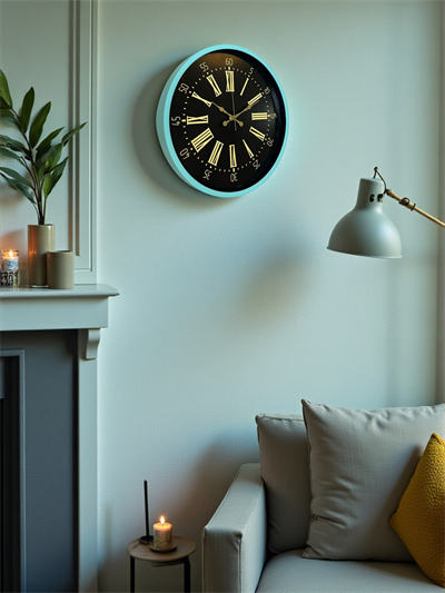 36 Cm Turkuaz Dekoratif Duvar Saati