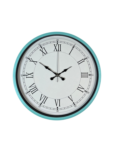 36 Cm Turkuaz Dekoratif Duvar Saati