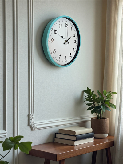 36 Cm Turkuaz Dekoratif Duvar Saati