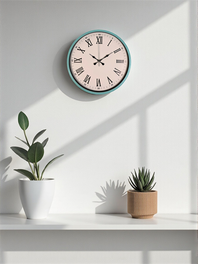 36 Cm Turkuaz Roma Rakamlı Duvar Saati