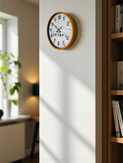 36 Cm Turuncu Çocuk Odası Duvar Saati