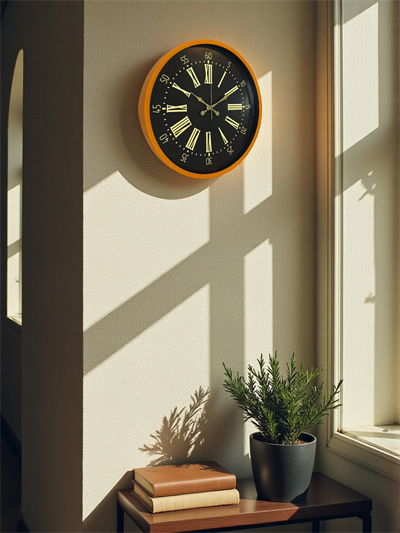 36 Cm Turuncu Dekoratif Duvar Saati
