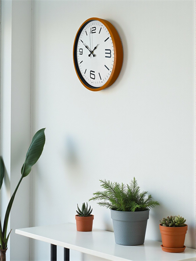 36 Cm Turuncu Dekoratif Duvar Saati