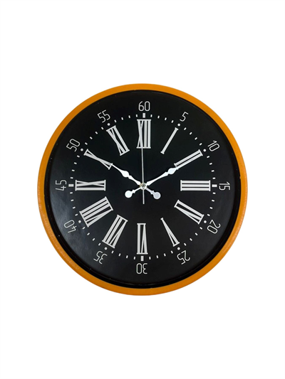 36 Cm Turuncu Dekoratif Duvar Saati