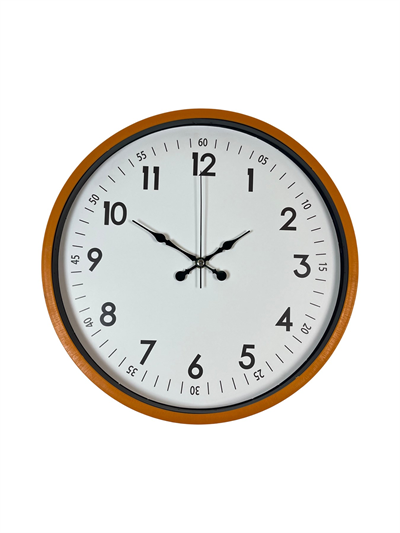 36 Cm Turuncu Dekoratif Duvar Saati