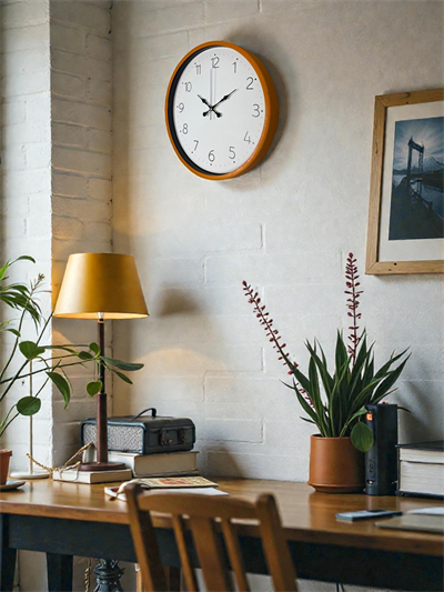 36 Cm Turuncu Dekoratif Duvar Saati