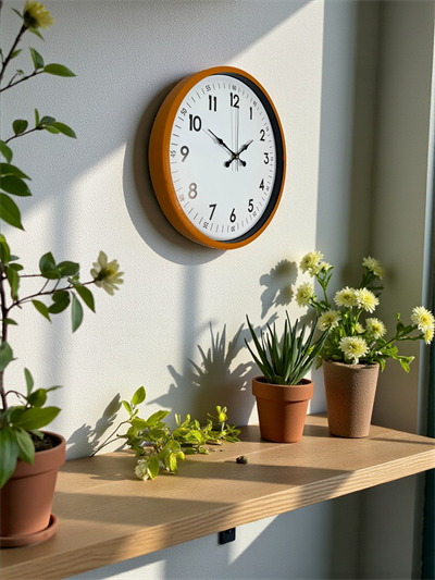 36 Cm Turuncu Dekoratif Duvar Saati