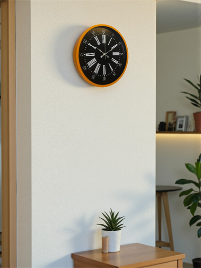 36 Cm Turuncu Dekoratif Duvar Saati