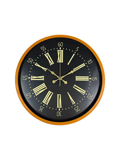 36 Cm Turuncu Dekoratif Duvar Saati
