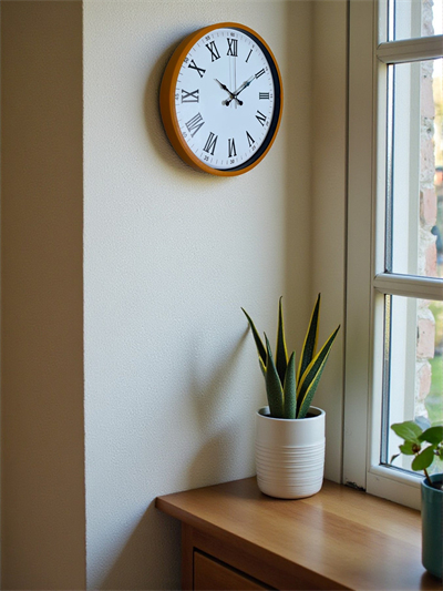 36 Cm Turuncu Roma Rakamlı Duvar Saati