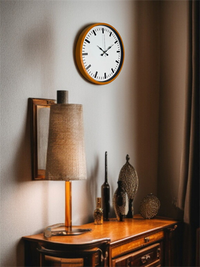 36 Cm Turuncu Sade Şık Duvar Saati