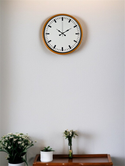 36 Cm Turuncu Sade Şık Duvar Saati
