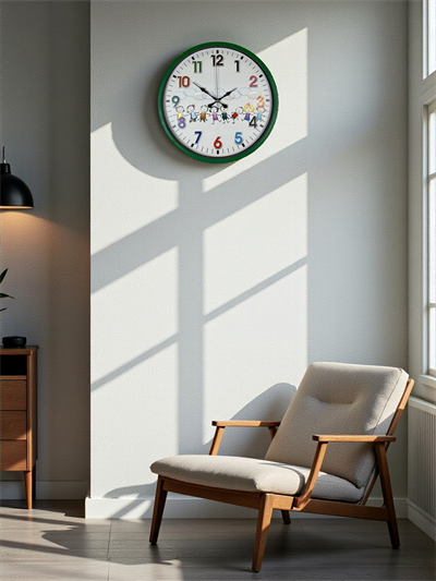 36 Cm Yeşil Çocuk Odası Duvar Saati