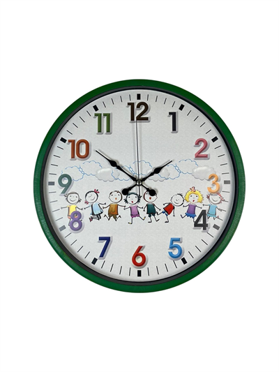 36 Cm Yeşil Çocuk Odası Duvar Saati