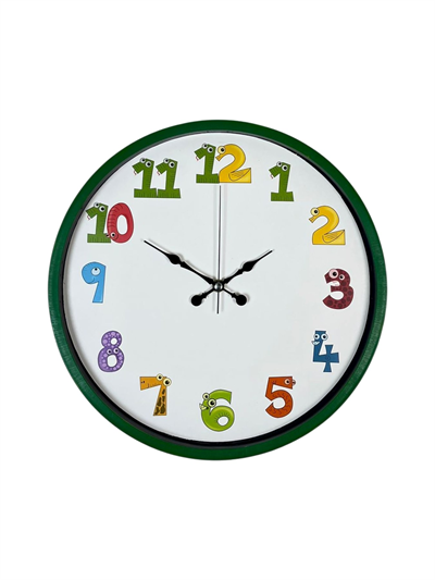 36 Cm Yeşil Çocuk Odası Duvar Saati