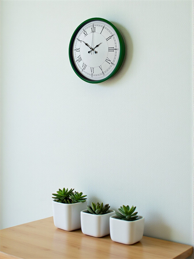 36 Cm Yeşil Roma Rakamlı Duvar Saati