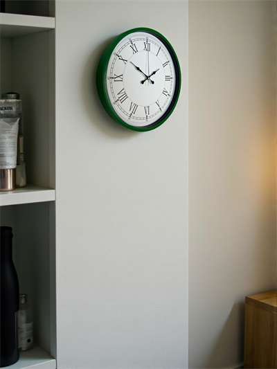 36 Cm Yeşil Roma Rakamlı Duvar Saati