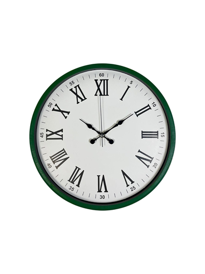36 Cm Yeşil Roma Rakamlı Duvar Saati