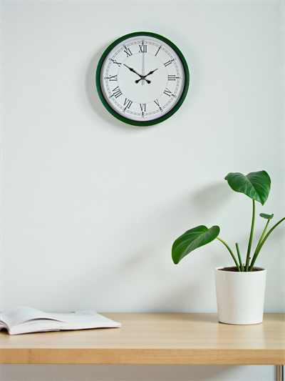 36 Cm Yeşil Roma Rakamlı Duvar Saati