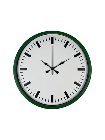 36 Cm Yeşil Sade Dekoratif Duvar Saati