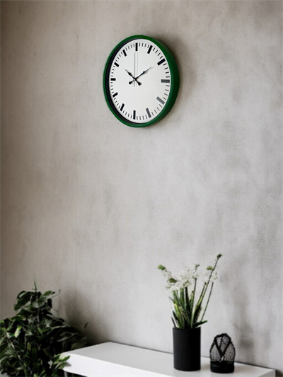 36 Cm Yeşil Sade Dekoratif Duvar Saati