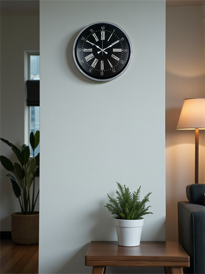 36 cm Dekoratif Gri Duvar Saati
