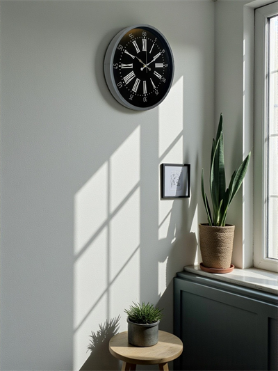 36 cm Dekoratif Gri Duvar Saati