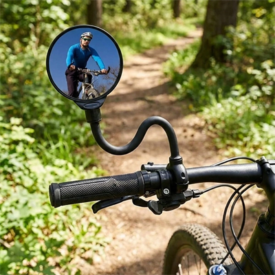 360° Ayarlanabilir Bisiklet Dikiz Aynası – Geniş Açılı Dışbükey Gidon Aynası, Dönebilen Güvenli Sürüş Aksesuarı Bx40