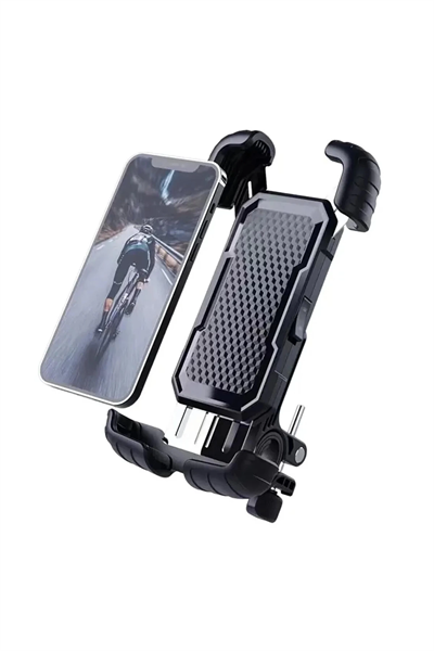 360° Derece Ayarlanabilen Gidon Bağlantılı Bisiklet Motosiklet İçin Abs 4-7.8″ İnç Telefon Tutucu