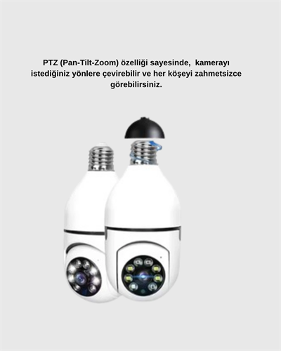 360 Derece Dönebilen Akıllı Duylu Kamera – PTZ, Uzaktan Kontrol, Hareket Algılama