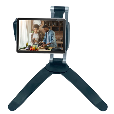 360 Derece Dönebilen Mutfak Masaüstü Telefon Tablet Tutucu Ayarlanabilir Esnek Ayaklı Metal Gövdeli Bx40