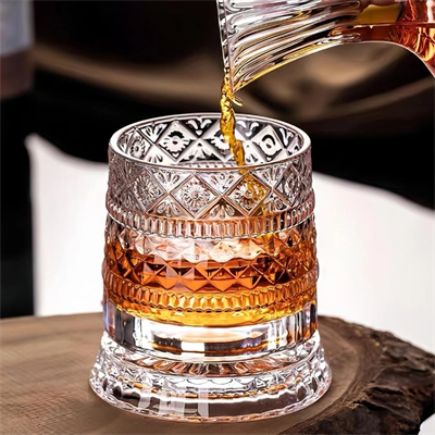 360 Derece Dönen Bardak - 280 ml - Kristal Cam