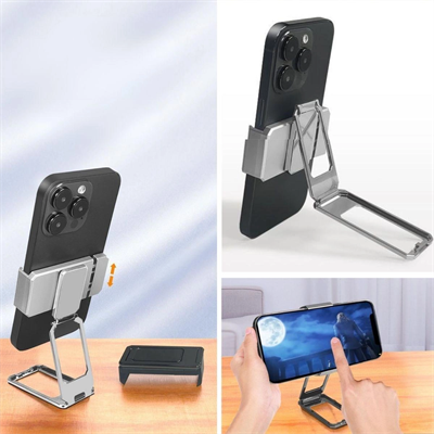 360 Derece Dönen Tüm Telefon Tipleri İle Uyumlu Metal Telefon Standı Braket Bx40