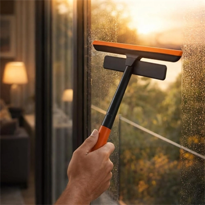 360 Derece Oynar Çift Başlıklı Çekçek Cam Temizleme Aparatı